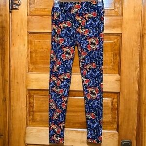 Lularoe Fish Pattern Leggings OS